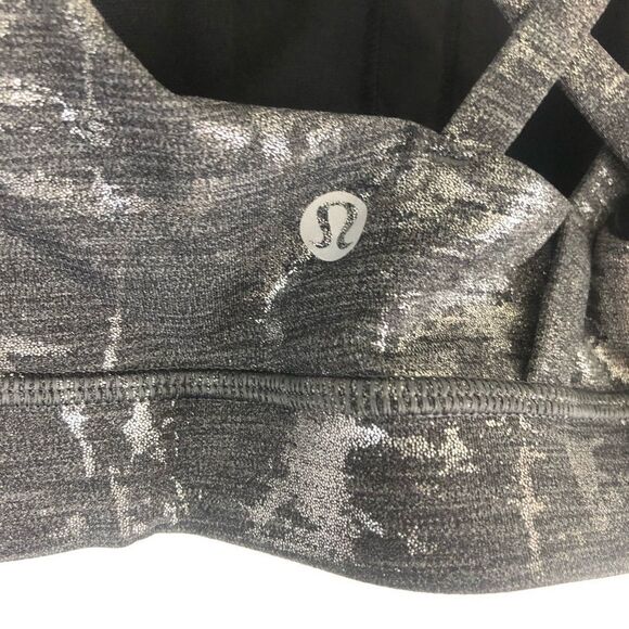 Lululemon metallic cross back sport bra size 4 - Picture 3 of 3
